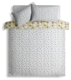Habitat Scandi Floral Yellow & White Bedding Set - Single -Habitat Furni Sales 9584455 R Z004A