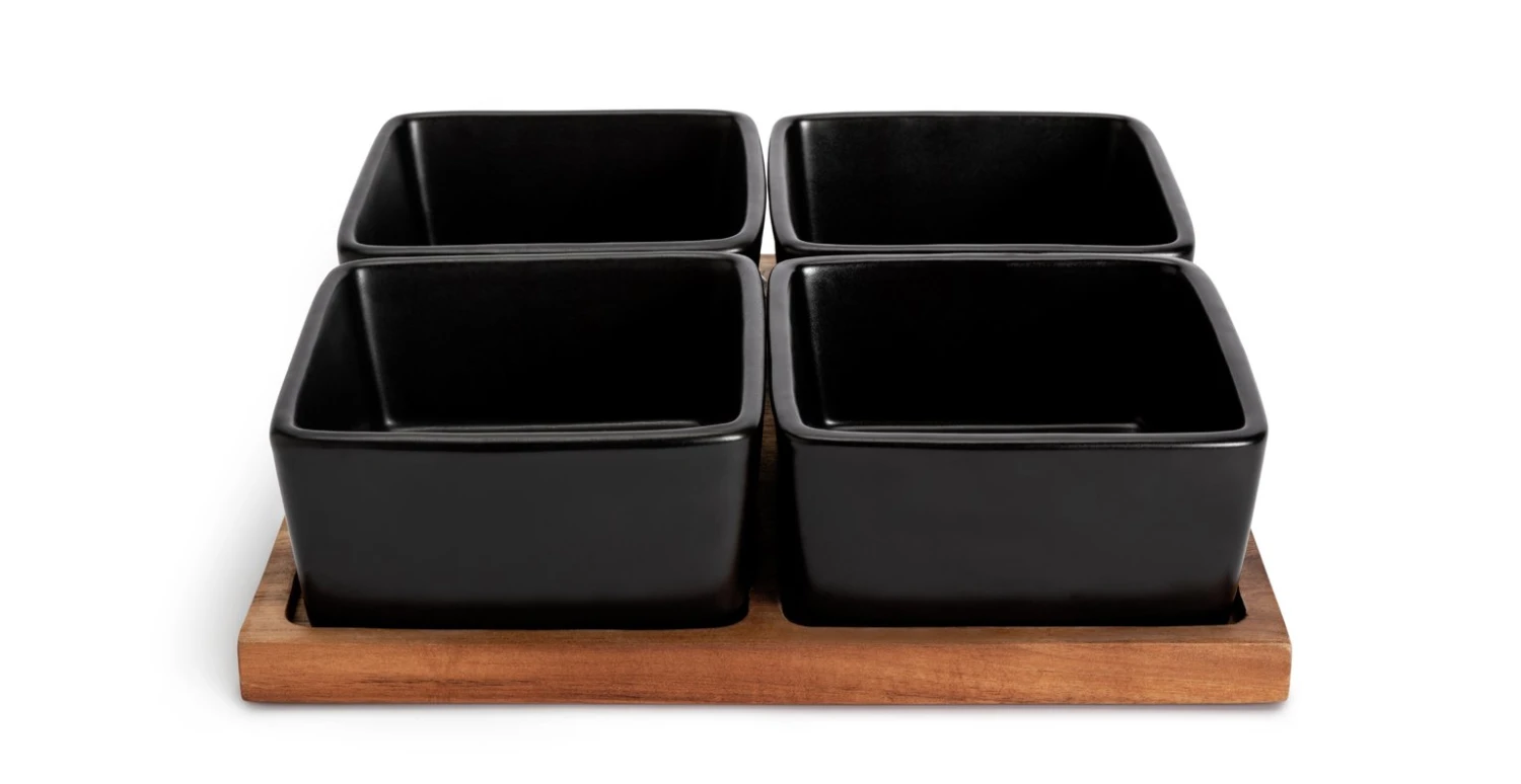 Habitat Stoneware Multiserve - Black Habitat Stoneware Multiserve - Black -Habitat Furni Sales 9585832 R Z001A