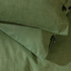 Habitat Cotton Textured Plain Green Bedding Set - Single -Habitat Furni Sales 9588736 R Z003A