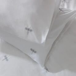Habitat Dragonfly Embroidered White Bedding Set - Single -Habitat Furni Sales 9592430 R Z003A