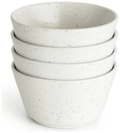 Habitat Addison Set Of 4 Stoneware Cereal Bowl - White -Habitat Furni Sales 9592739 R Z002A