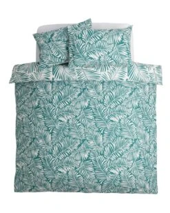 Habitat Abstract Green Leaf & White Bedding Set - Single -Habitat Furni Sales 9593226 R Z001A