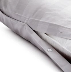 Habitat Cotton 400TC Sateen Stripe Grey Bedding Set - Double -Habitat Furni Sales 9595145 R Z004A