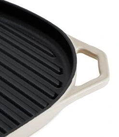 Habitat Large Cast Iron Grill Pan - Cream 2 Habitat Large Cast Iron Grill Pan - Cream -Habitat Furni Sales 9596120 R Z003A