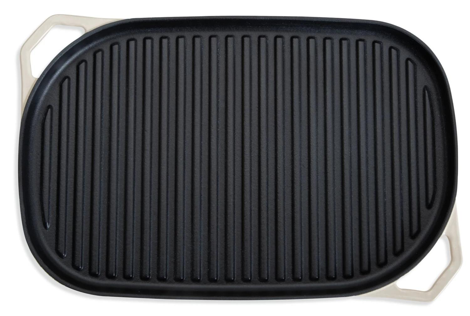 Habitat Large Cast Iron Grill Pan - Cream Habitat Large Cast Iron Grill Pan - Cream -Habitat Furni Sales 9596120 R Z005A