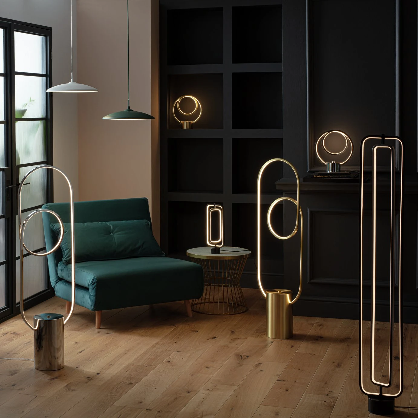 Habitat Pill LED Floor Lamp - Brushed Chrome Habitat Pill LED Floor Lamp - Brushed Chrome -Habitat Furni Sales 9597806 R Z003C