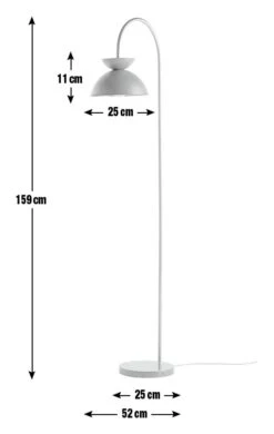 Habitat Dasni Floor Lamp - Marble & Brass -Habitat Furni Sales 9598867 R E001