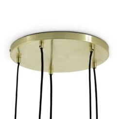 Habitat Webb 5 Light Cluster Pendant - Glass & Brass -Habitat Furni Sales 9600573 R Z003A