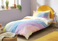 Habitat Kids Rainbow Panel Multicolour Bedding Set - Toddler -Habitat Furni Sales 9601493 R Z006A