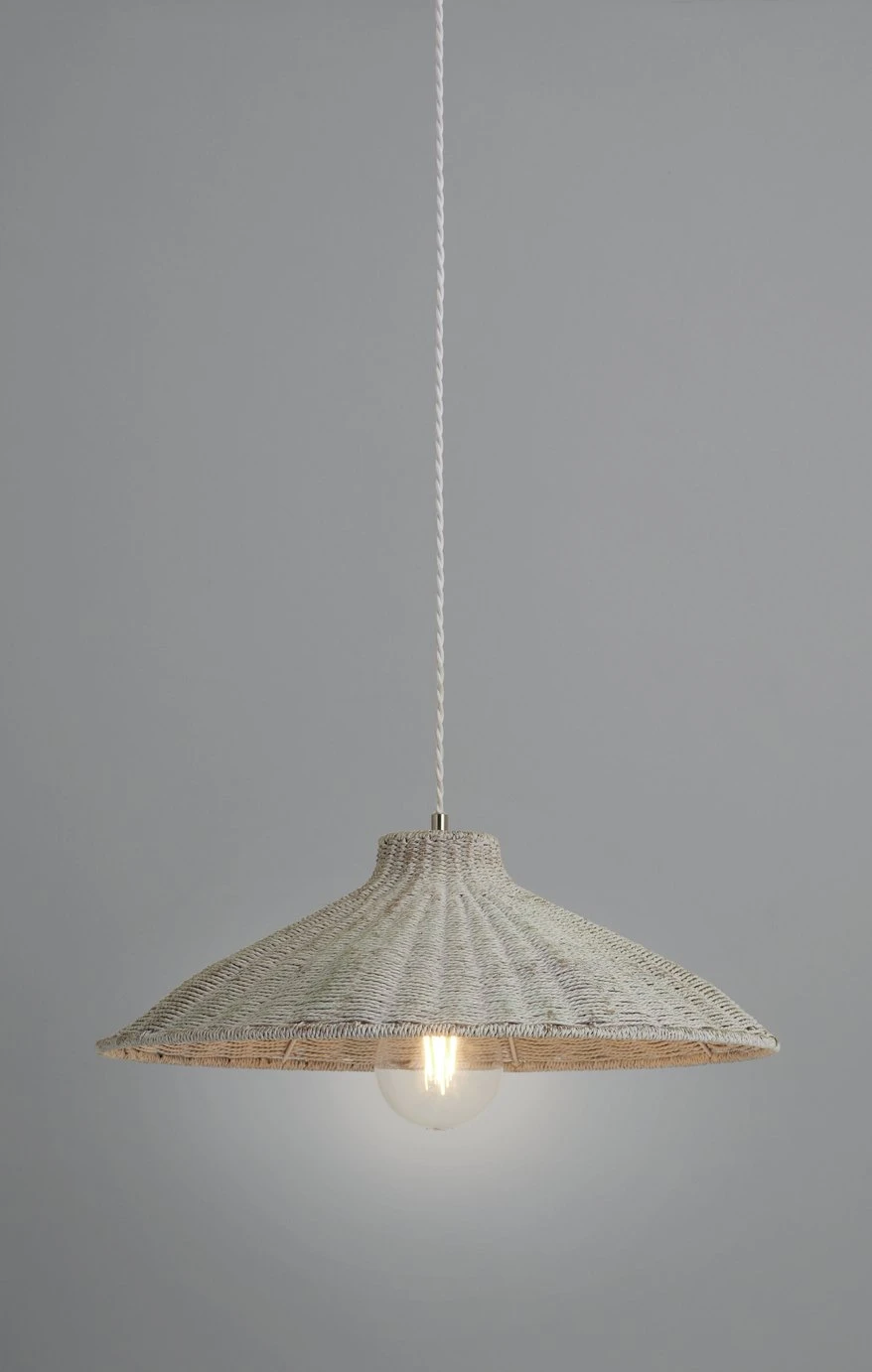Habitat Apus Rattan Pendant - Whitewash Habitat Apus Rattan Pendant - Whitewash -Habitat Furni Sales 9602155 R Z002C