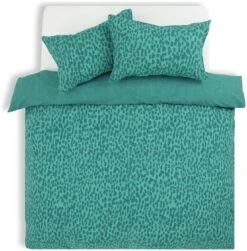 Habitat Emerald Brush Strokes Green Bedding Set - Single -Habitat Furni Sales 9602382 R Z002A