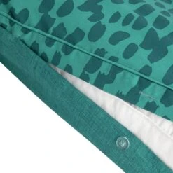 Habitat Emerald Brush Strokes Green Bedding Set - Single -Habitat Furni Sales 9602382 R Z004A