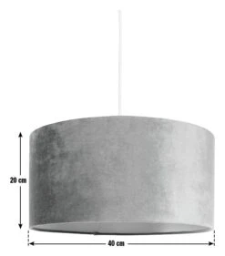 Habitat Gaia Velvet & Foil 40cm Drum Shade - Chive -Habitat Furni Sales 9602564 R E001