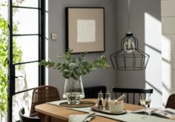 Habitat Indus Large Country Wire Shade - Black -Habitat Furni Sales 9602928 R Z002C