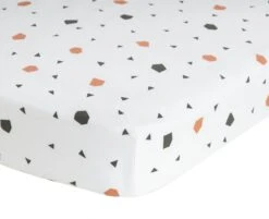 Habitat Kids Cotton Geo Shapes Pack Of 2 Fitted Sheet - Cot -Habitat Furni Sales 9605877 R Z001A
