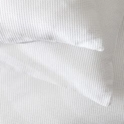 Habitat Cotton Waffle Plain White Bedding Set - Single -Habitat Furni Sales 9607064 R Z003A