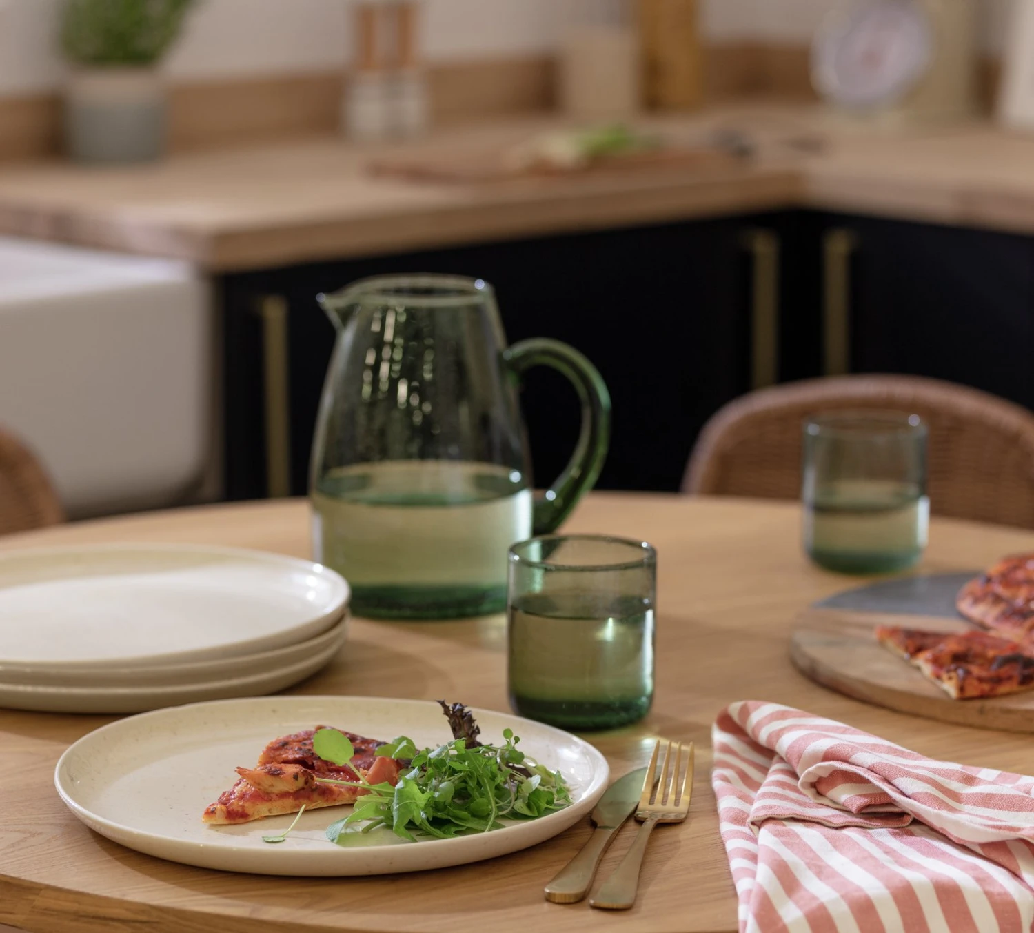 Habitat Evora 4 Piece Stoneware Side Plates - Natural Habitat Evora 4 Piece Stoneware Side Plates - Natural -Habitat Furni Sales 9607370 R Z001C