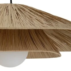 Habitat Guii 2 Tier Rattan Pendant Light - Natural -Habitat Furni Sales 9611050 R Z002A