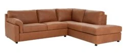 Habitat Florence LeatherRight Hand Corner Chaise Sofa - Tan