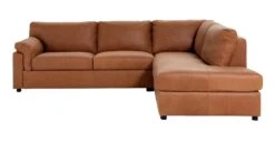 Habitat Florence LeatherRight Hand Corner Chaise Sofa - Tan -Habitat Furni Sales 9611586 R Z002A