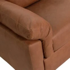 Habitat Florence LeatherRight Hand Corner Chaise Sofa - Tan -Habitat Furni Sales 9611586 R Z009A