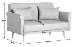 Habitat Evie Fabric 2 Seater Sofa In A Box - Navy Blue -Habitat Furni Sales 9612437 R Z020A