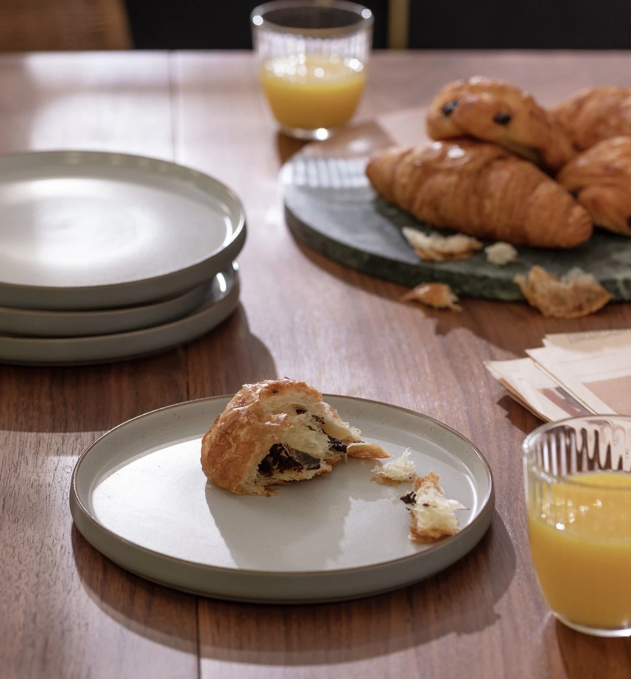 Habitat Speckle Set of 4 Side Plate - Grey Habitat Speckle Set Of 4 Side Plate - Grey -Habitat Furni Sales 9613962 R Z001C