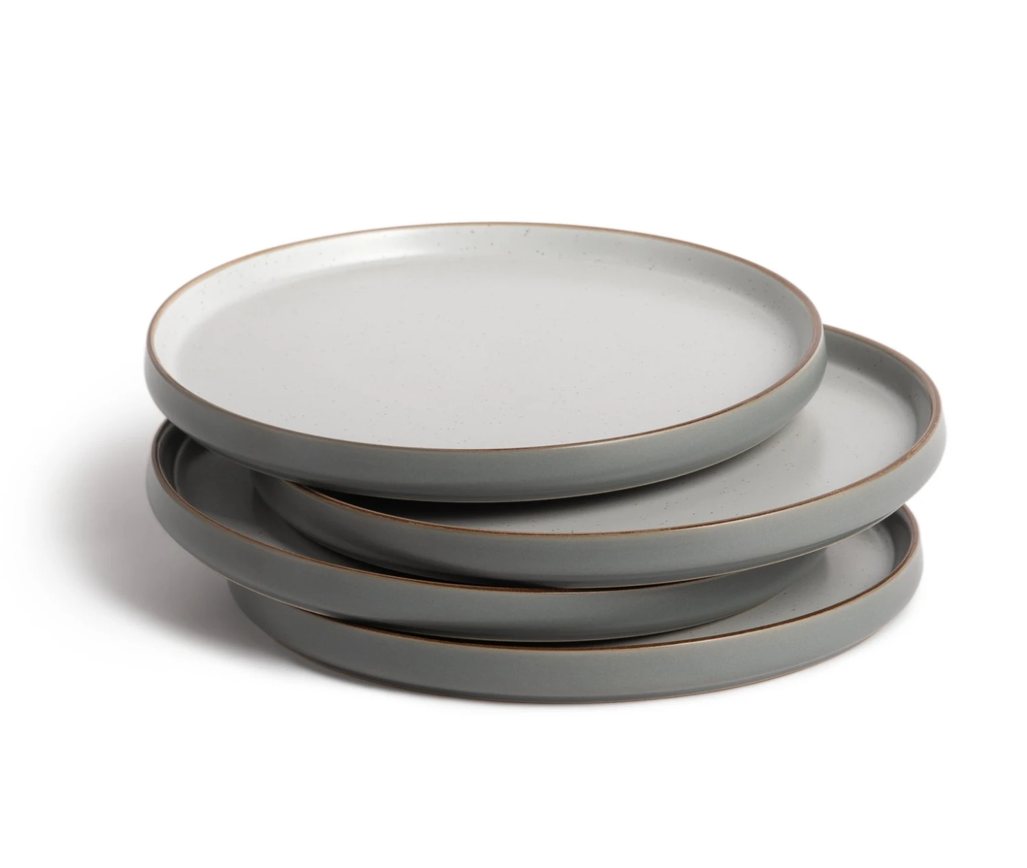 Habitat Speckle Set of 4 Side Plate - Grey Habitat Speckle Set Of 4 Side Plate - Grey -Habitat Furni Sales 9613962 R Z002A