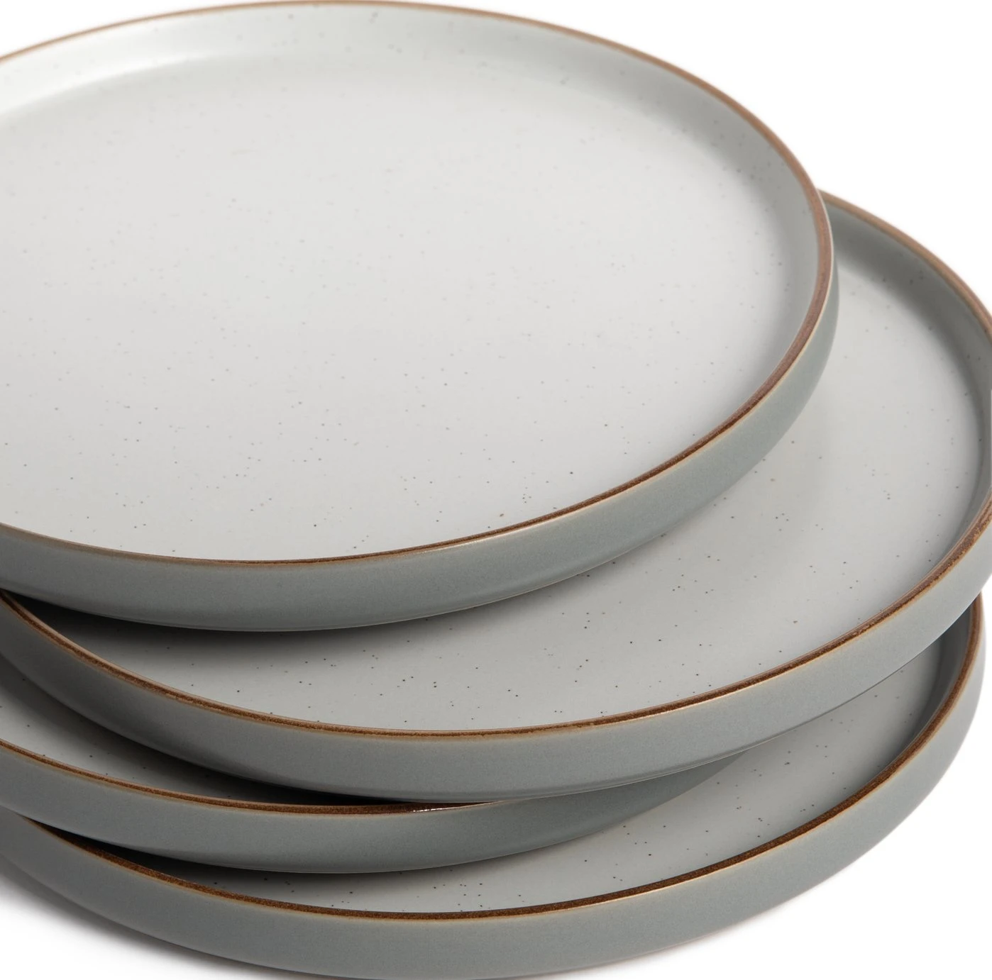 Habitat Speckle Set of 4 Side Plate - Grey Habitat Speckle Set Of 4 Side Plate - Grey -Habitat Furni Sales 9613962 R Z005A