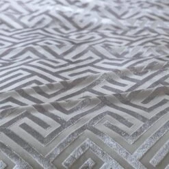 Habitat Geo Velvet Silver Bedding Set - Single -Habitat Furni Sales 9621356 R Z005A