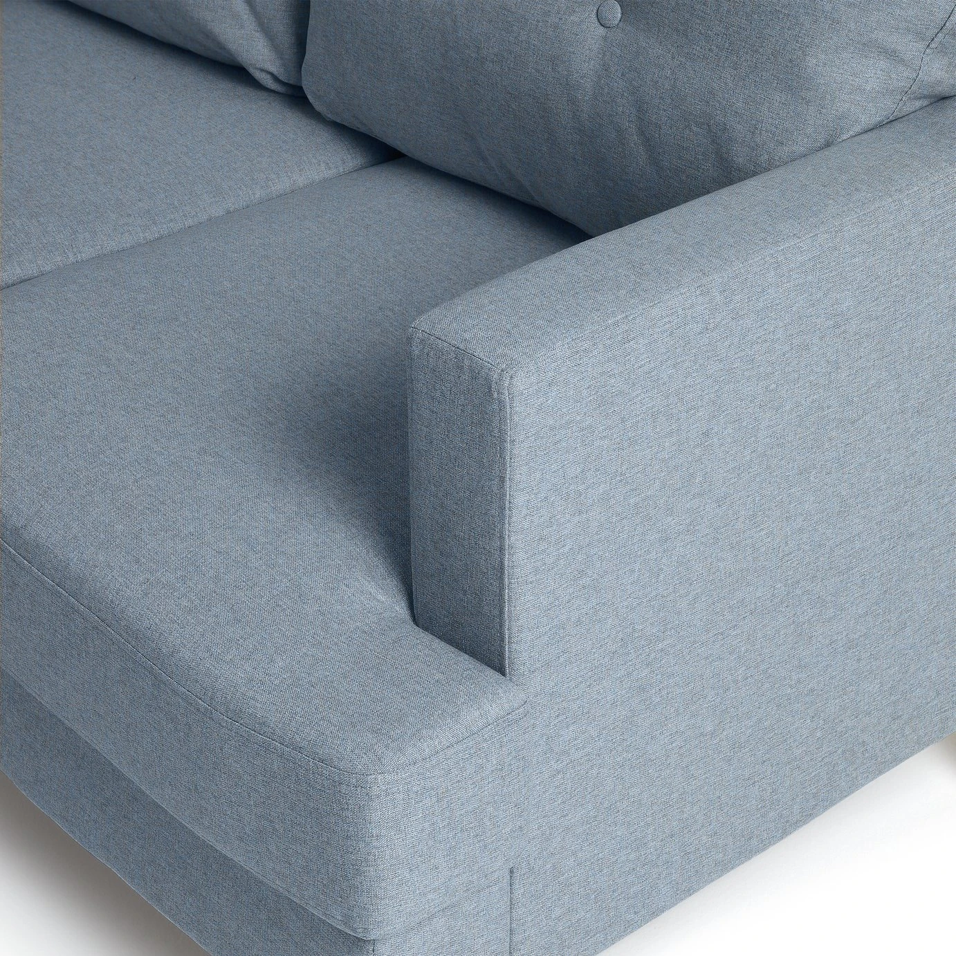 Habitat Joshua Left Hand Corner Chaise Sofa - Blue Habitat Joshua Left Hand Corner Chaise Sofa - Blue -Habitat Furni Sales 9621844 R Z005A