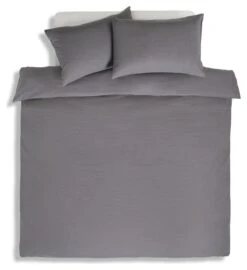 Habitat Cotton Waffle Plain Charcoal Bedding Set - Single -Habitat Furni Sales 9625211 R Z002A