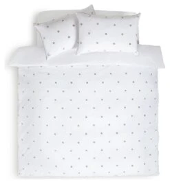Habitat Tufted Spot White & Grey Bedding Set - Single -Habitat Furni Sales 9625826 R Z002A