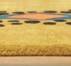 Habitat Kids Dragon Shaped Rug - Mustard - 100x150cm -Habitat Furni Sales 9627817 R Z002C