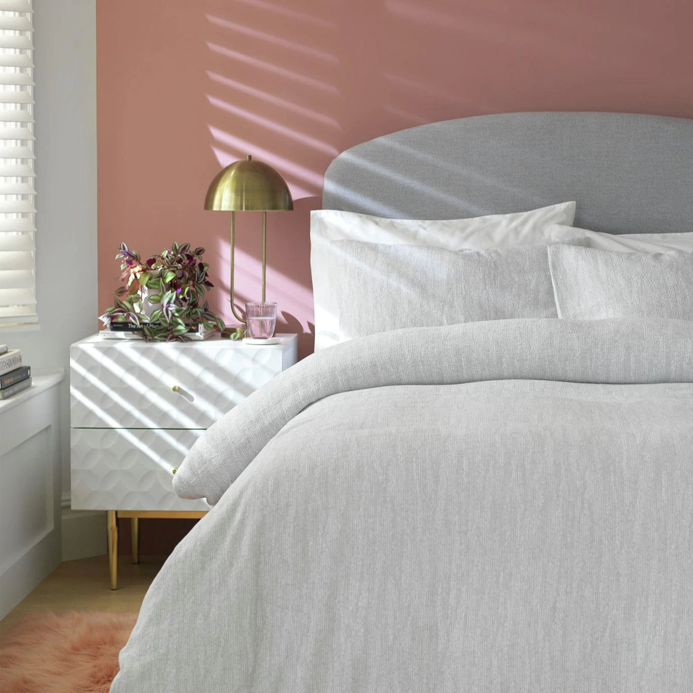 Habitat Cotton Matelassé Grey Bedding Set - Double Habitat Cotton Matelassé Grey Bedding Set - Double -Habitat Furni Sales 9627886 R Z001A