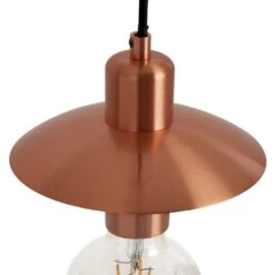 Habitat Coleman Metal Pendant Light - Copper 3 Habitat Coleman Metal Pendant Light - Copper -Habitat Furni Sales 9628081 R Z002A