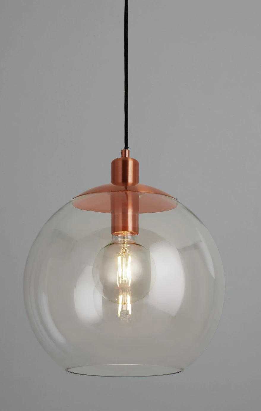 Habitat Coleman Metal Pendant Light - Copper Habitat Coleman Metal Pendant Light - Copper -Habitat Furni Sales 9628081 R Z002C