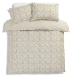 Habitat Cotton 200TC Geo Silver & Cream Bedding Set - Single -Habitat Furni Sales 9629152 R Z002A