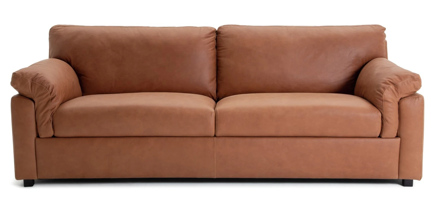 Habitat Florence Leather 4 Seater Sofa - Tan Habitat Florence Leather 4 Seater Sofa - Tan -Habitat Furni Sales 9629808 R Z001A