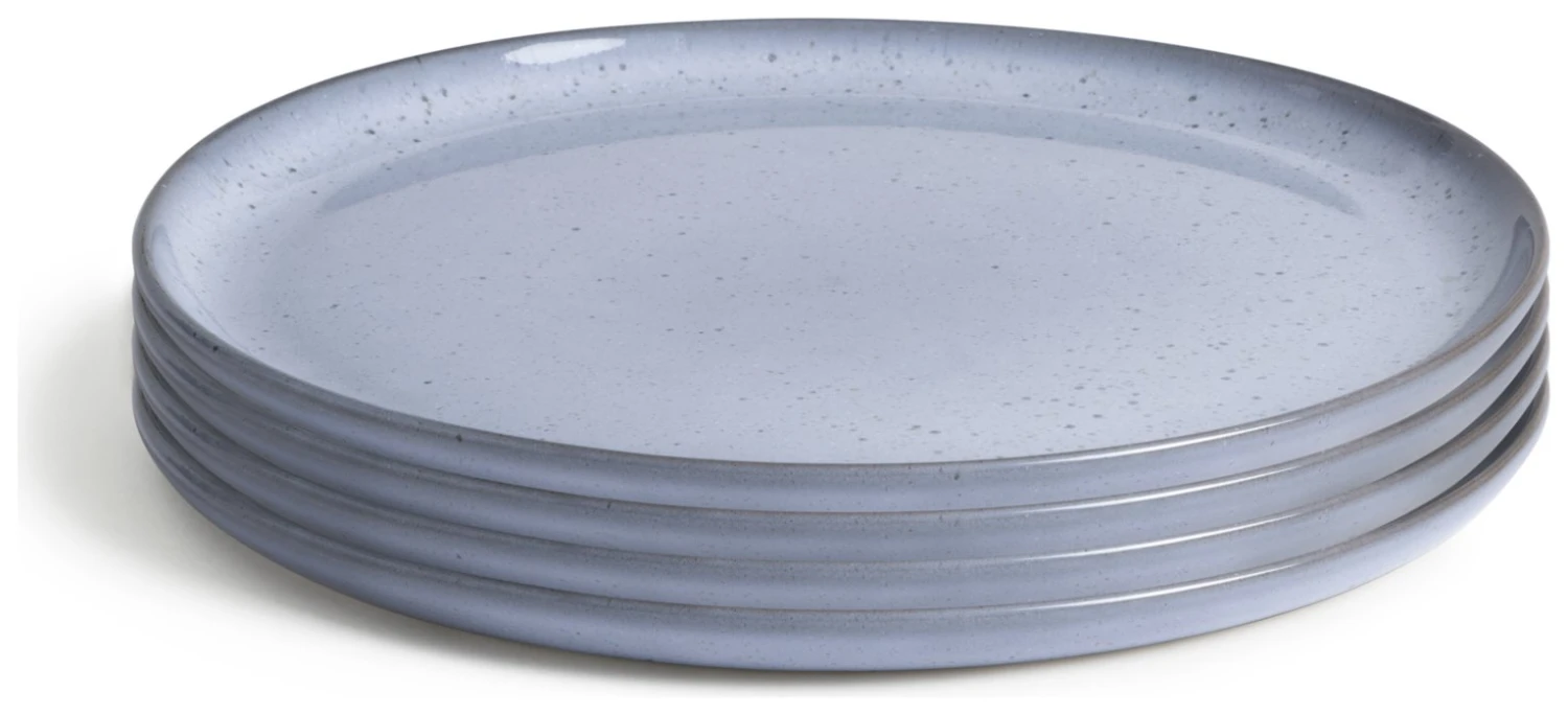 Habitat Evora 4 Piece Stoneware Side Plates - Blue Habitat Evora 4 Piece Stoneware Side Plates - Blue -Habitat Furni Sales 9631102 R Z001A