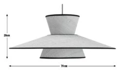 Habitat Otto 2 Tier Pendant Shade - Natural -Habitat Furni Sales 9636561 R E001