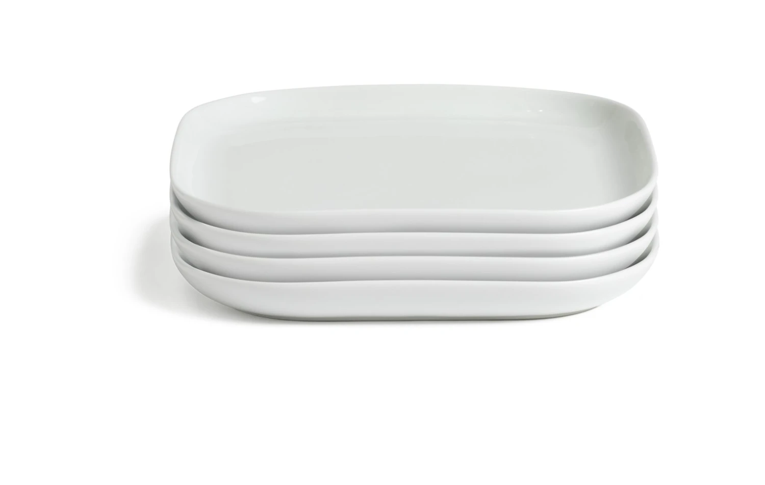 Habitat Riko Square 4 Piece Side Plate - White Habitat Riko Square 4 Piece Side Plate - White -Habitat Furni Sales 9641439 R Z001A