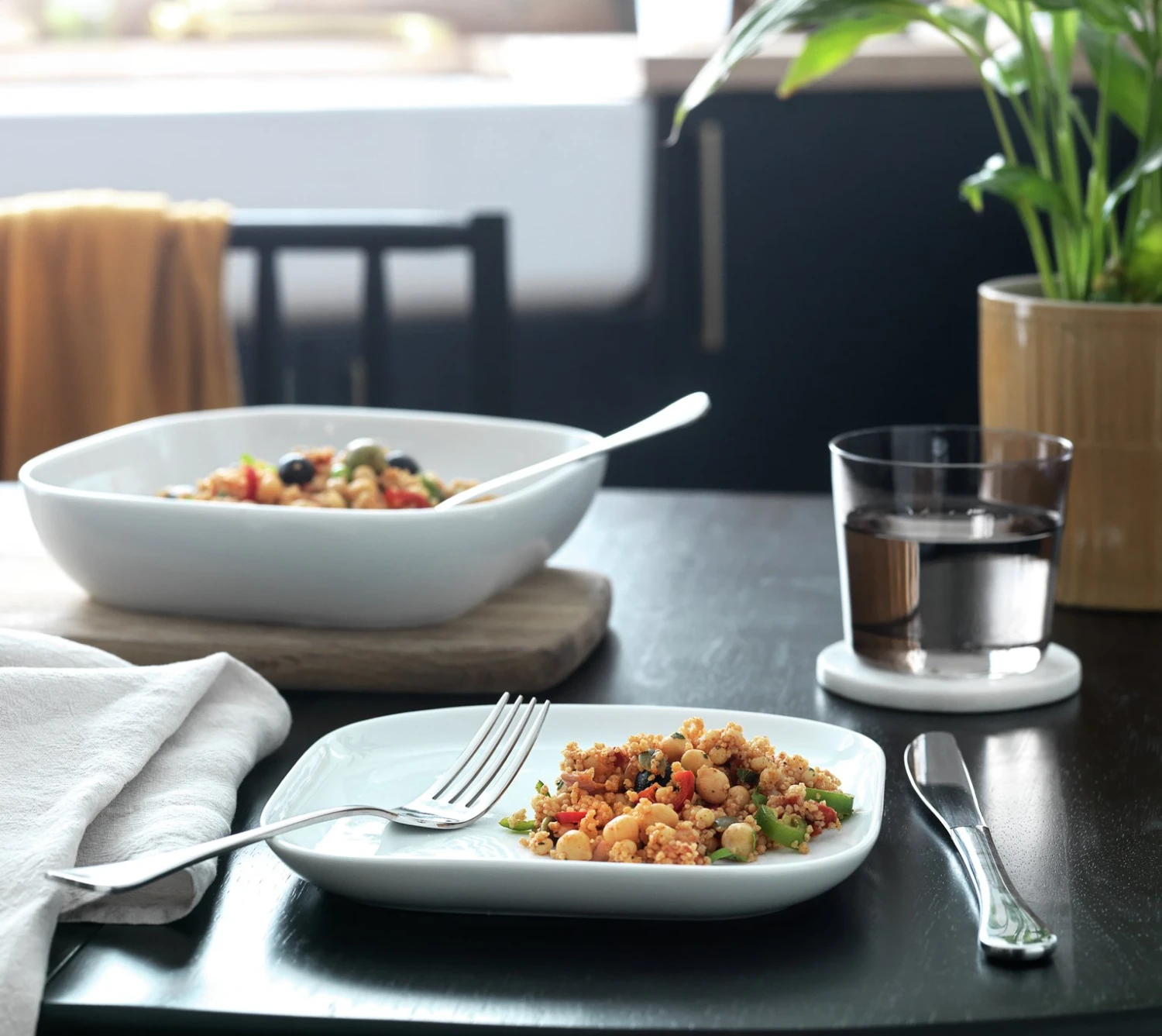 Habitat Riko Square 4 Piece Side Plate - White Habitat Riko Square 4 Piece Side Plate - White -Habitat Furni Sales 9641439 R Z001C