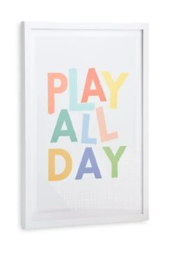 Habitat Kids Play Slogan Framed Wall Art - 31x43cm -Habitat Furni Sales 9650781 R Z002A