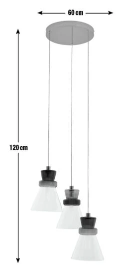 Habitat Vivian Glass 3 Light LED Ceiling Light - Green -Habitat Furni Sales 9656125 R E001