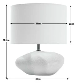Habitat Ima Pebble Table Lamp - White 2 Habitat Ima Pebble Table Lamp - White -Habitat Furni Sales 9669954 R E001
