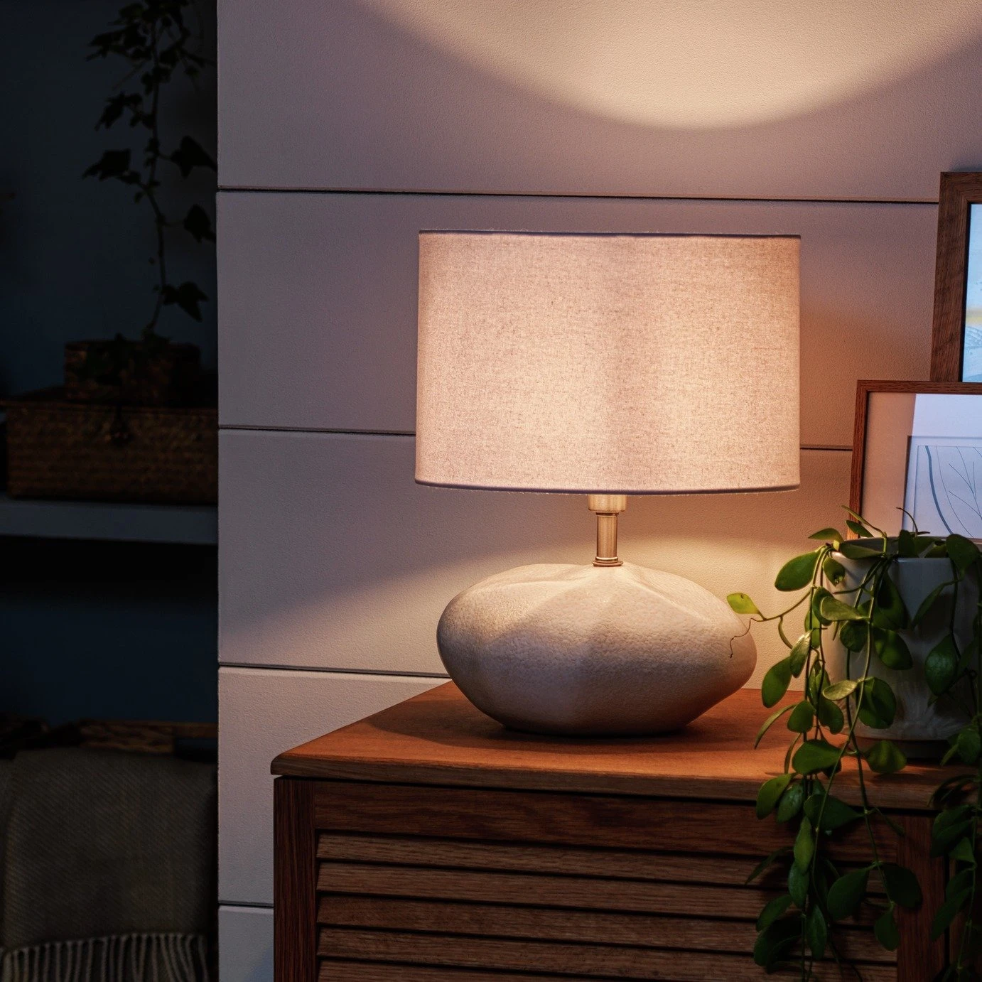 Habitat Ima Pebble Table Lamp - White Habitat Ima Pebble Table Lamp - White -Habitat Furni Sales 9669954 R Z001A